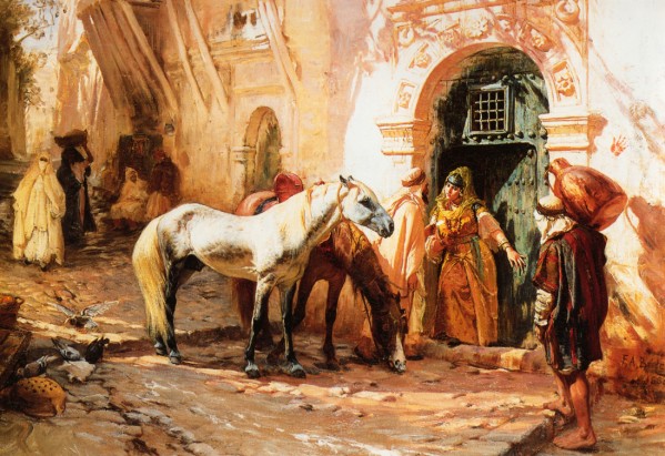 Scene in Morroco by Frederick Arthur Bridgman
